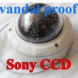 Sony CCD Outdoor CCTV Dome Vandal Proof Zoom Camera E59  