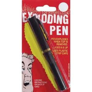  Exploding Bang Pen   Comes with 72 Caps Toys & Games