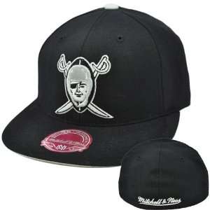   Logo Hat Cap Fitted Blk TK03 Oakland Raiders Size 7