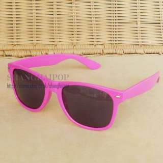 Pink Retro Wayfarer Sunglasses Sunnies Shades Mens Women Girls Unisex 