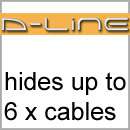 Line Magnolia 50x25mm Cable Covers Conduit to hide wall mounted tv 