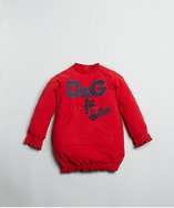 BABY red stretch cotton logo sweatshirt style# 318162601