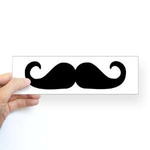  Beard   Mustache Sticker Bumper Humor Bumper Sticker by 