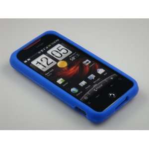 OCEAN BLUE Soft Silicone Rubber Skin Cover Case for HTC Droid 