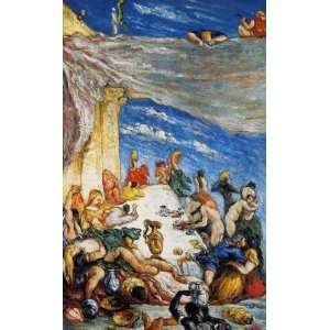  Oil Painting The Feast Paul Cezanne Hand Painted Art 