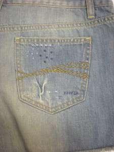 NWT Old Navy Ultra Low Waist Blue Denim Jean Shorts 8  