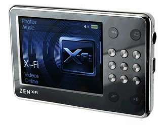 Creative Zen X Fi 2.5 8GB Digital Media FM  SD Flash Player 