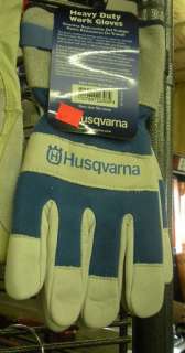NWT Husqvarna Heavy Duty Work Gloves Reinforced Leather  