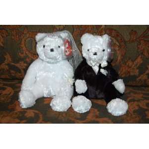  (2) Ty Beanie Baby Bears Groom and Bride: Everything Else