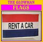 RENT A CAR FLAG for SHOP CAFE MARKET SIGNS CAR GARDEN HOUSE HOME 