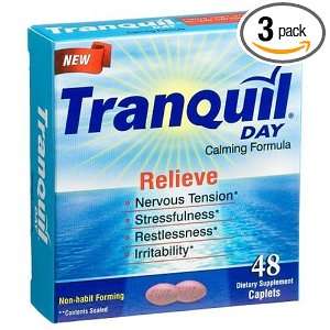  Tranquil Day Caplets, 48 Count Boxes (Pack of 3): Health 