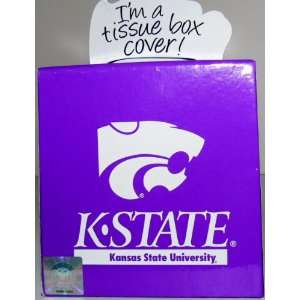  Licensed Kansas State Wildcats Cardboard Square Tissue Kleenex Box 