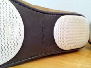 NEW *Salvatore Ferragamo* MANGO Driving Shoe Moccasin Leather Suede 
