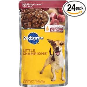 Pedigree Little Champions Grilled Cuts in Sauce with Beef Food for 