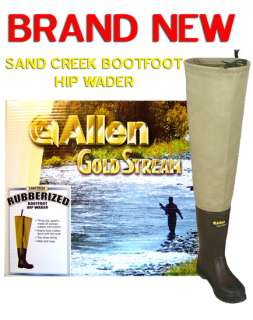 Allen Sand Creek Bootfoot Fishing Hip Wader Boots  