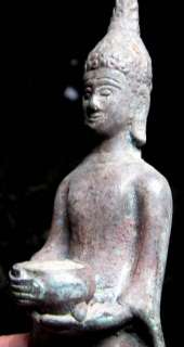 Rare Large Antique Bronze BUDDHA Statue Amulet  