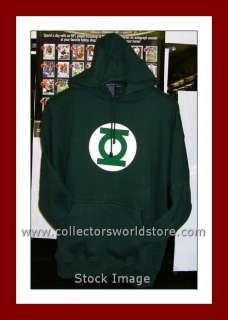 Green Lantern Logo Green Hoodie NWT Large  