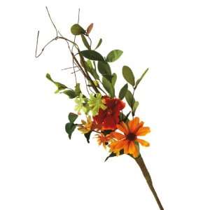   12 Artificial Flower Arrangement with Stems and Leaves
