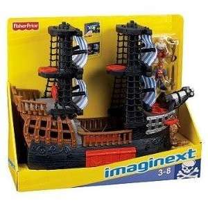   IMAGINEXT PIRATE SHIP Great Adventures & Figures & Shooting Cannons
