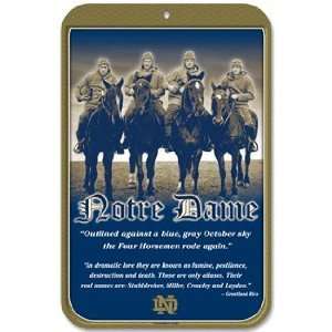  NCAA Notre Dame Irish Four Horsemen Sign Sports 
