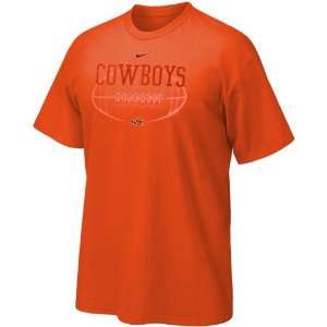 Nike Oklahoma State Cowboys Orange Quarterback Draw T shirt:  