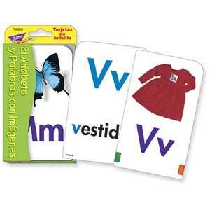 Spanish Alphabet & Picture Words Pocket Flash Cards: Toys 
