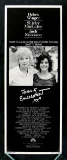TERMS OF ENDEARMENT * ORIG MOVIE POSTER INSERT 1983  