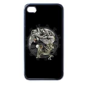  dragon tiger yin yang iphone case for iphone 4 and 4s 