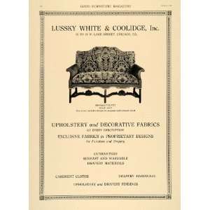   Lussky White Coolidge Fabrics   Original Print Ad
