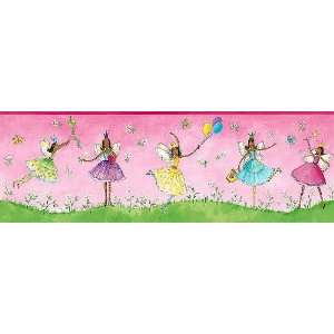  Fairy Pink Wallpaper Border in Bright Ideas