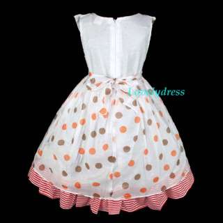 NEW Spring Summer Girls Flowers Dress Clothing Outfit Children Wears 