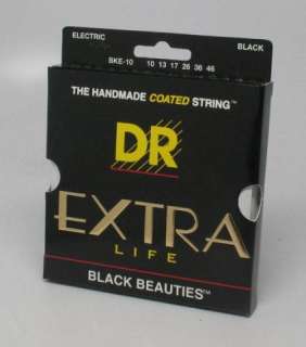 new dr black beauties extra life coated electric guitar strings