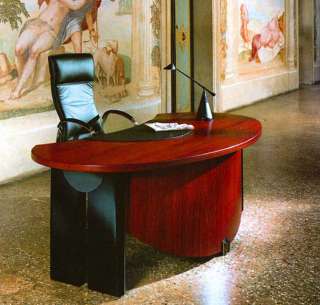 1Pc Cherrywood Modern Contemporary Oval Executive Office Desk #U UTM 