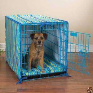 ProSelect 2 Pc Dog Pet Crate Cover & Bed Set BLUE MED  