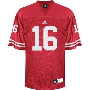  Wisconsin Badgers Adidas # 16 Red Football Jersey: Sports 