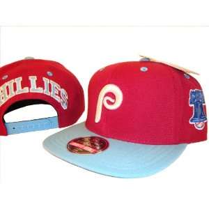 Philadelphia Phillies Blue & Red Adjustable Snap Back Baseball Cap Hat 