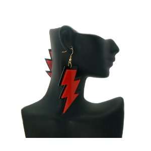   Poparazzi Small Lightning Bolt Earrings Lady Gaga Paparazzi: Jewelry