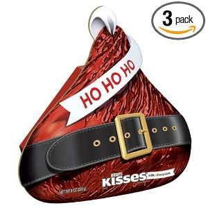Hersheys Holiday Kisses, Milk Chocolate, 8 Ounce Gift Boxes (Pack of 