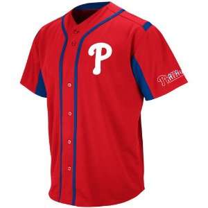   Majestic Philadelphia Phillies Wind Up Jersey   Red: Sports & Outdoors