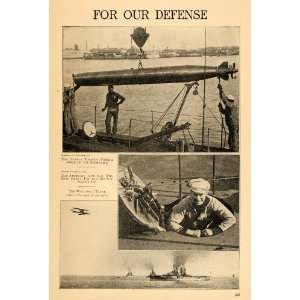  1915 Print American Navy Marine Defense Battleships WWI 