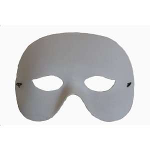  White Masquerade Half Mask: Home & Kitchen