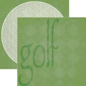  Sporty Words Double Sided Cardstock 12X12 Golf