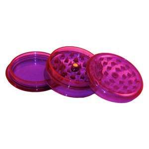   Purple 3 Piece Magnetic Acrylic Herb Grinder: Health & Personal Care