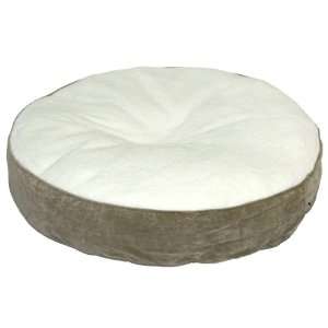   Deluxe Round Dog Bed, Extra Small 24 Inch, Birch/Sherpa