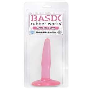  Basix Rubber Works 4 Inch Mini Butt Plug Pink Pipedreams 