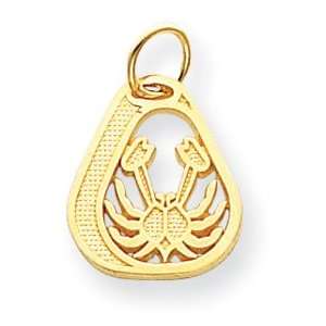  14K Gold Cancer Charm [Jewelry]