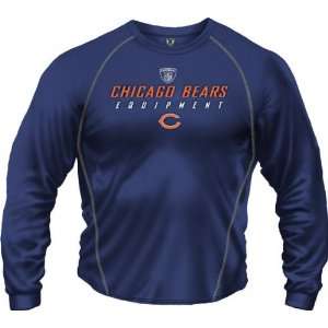 Chicago Bears  Navy  Speedwick Performance Long Sleeve Shirt  