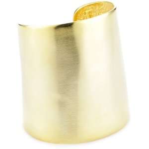Clara Kasavina Modern Gold Plated Plain Sculpted Cuff