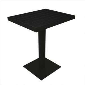  Euro Pedestal Dining Table Finish: Black & Plastique 