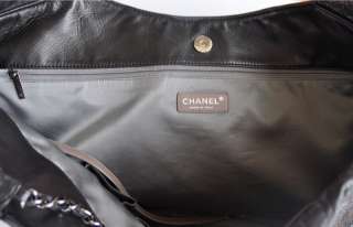 Chanel Black Lambskin Oversized Coco Cabas Brooklyn Tote Bag NWOT 